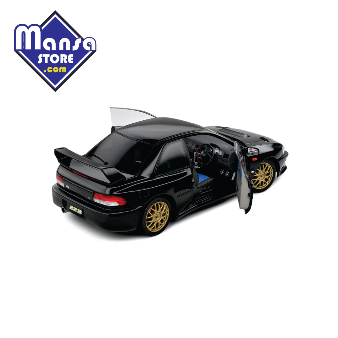 Subaru Impreza 22B 1998 Preto, escala 1:18 – Um Ícone Absoluto do Rally Mundial