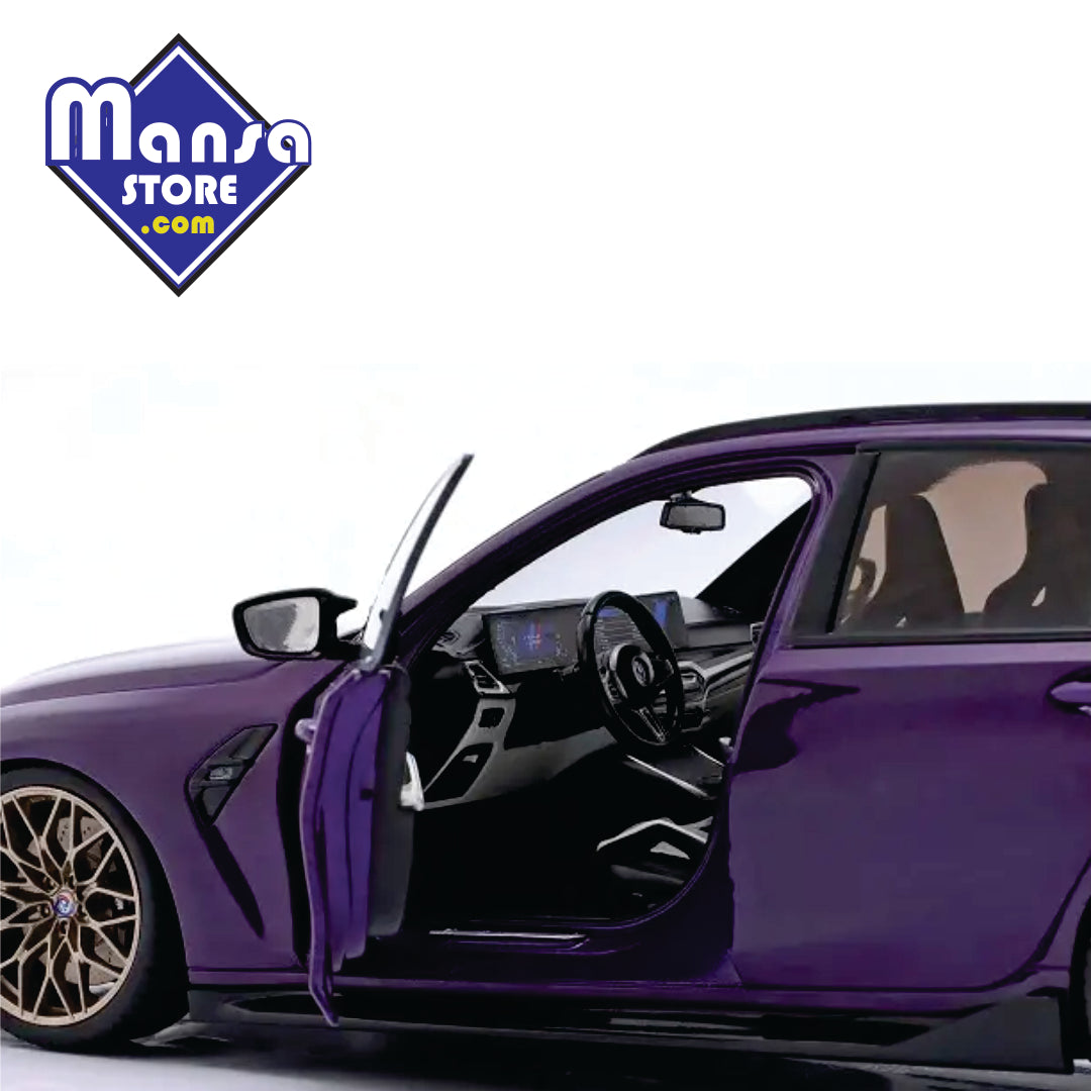 BMW M3 (G81) Performance Parts 2024, escala 1:18 – Miniatura Premium em Diecast com Portas Funcionais!