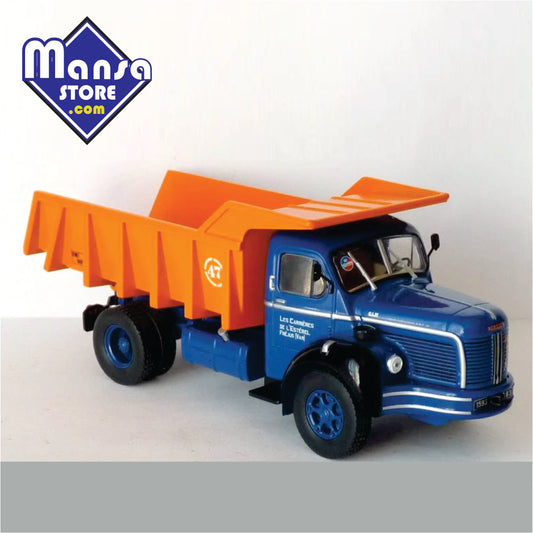Berliet GLM 10 Dump Truck 1953, escala 1:43 – Caminhão Basculante Clássico em Metal!