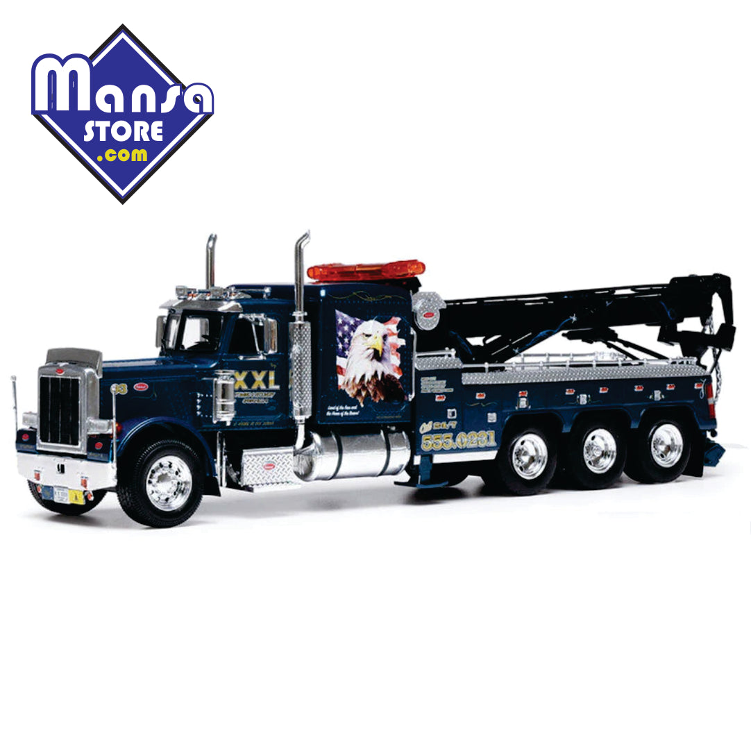 Caminhão guincho Peterbilt 359 de 1980, escala 1:43 - Miniatura Colecionável Premium de Caminhão Guincho em Metal