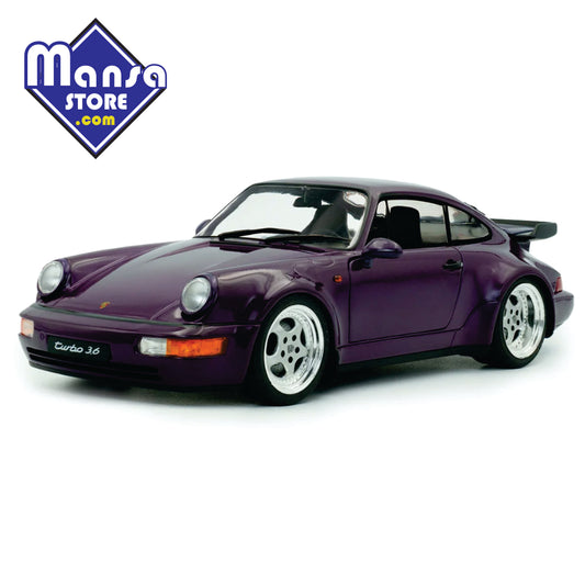 Porsche 911 964 Turbo 1990 – Miniatura Colecionável Premium em Metal com Portas Abertura