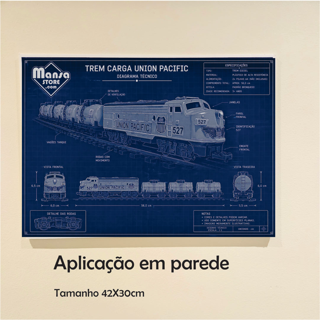 Quadro ou Porta-retrato "F7 Pacific Union" - Escolha seu formato!