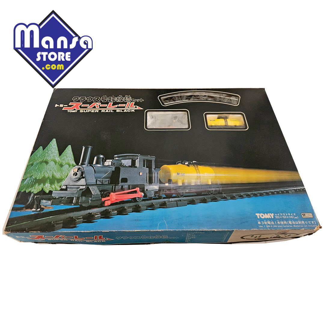 Conjunto Tomy Super Rail Black "Krauss Overpass" - Antiguidade com tudo funcionando!