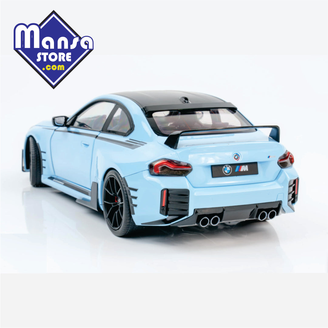 BMW M2 Performance Parts 2024, escala 1:18 – Miniatura Colecionável Premium em Diecast com Portas Funcionais!