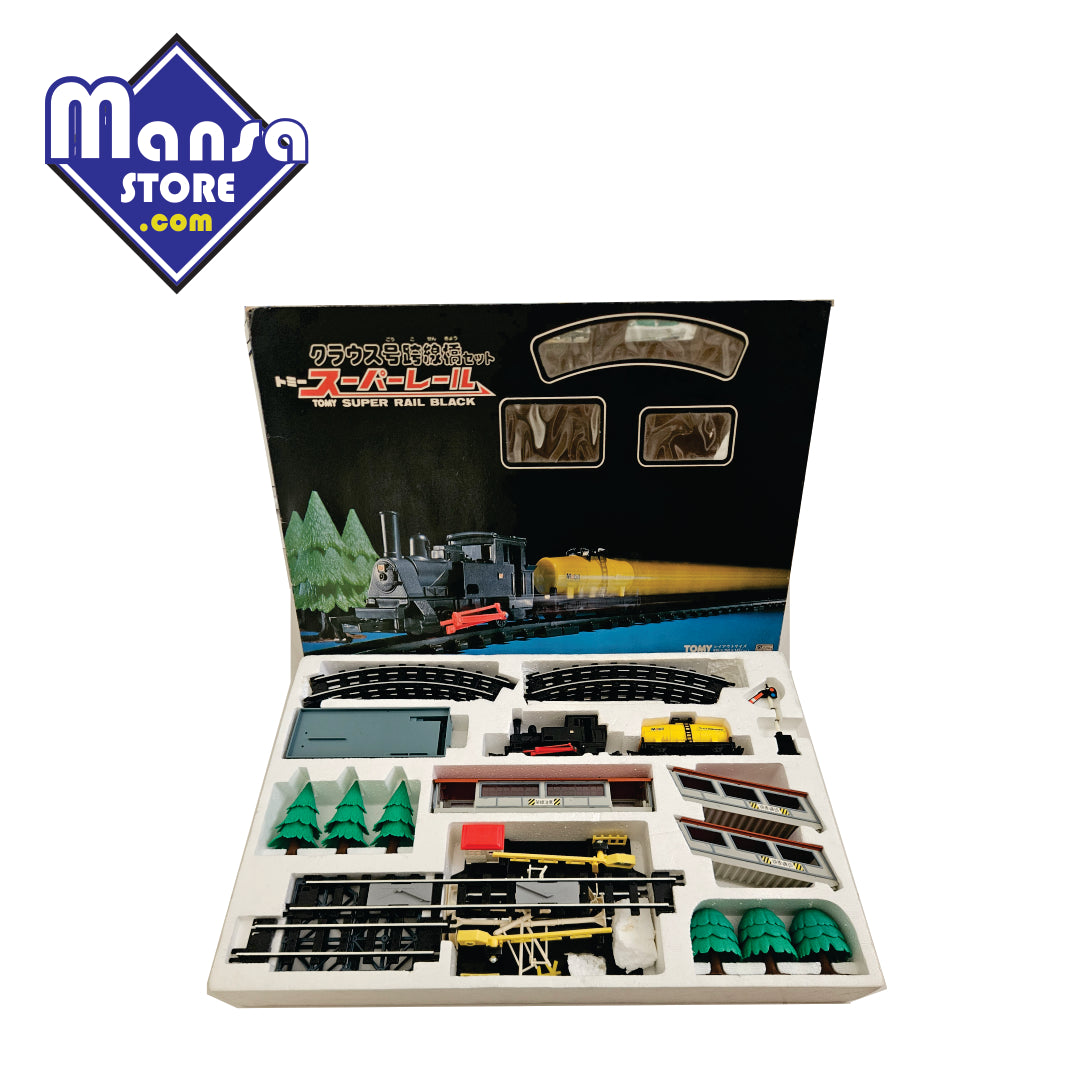 Conjunto Tomy Super Rail Black "Krauss Overpass" - Antiguidade com tudo funcionando!