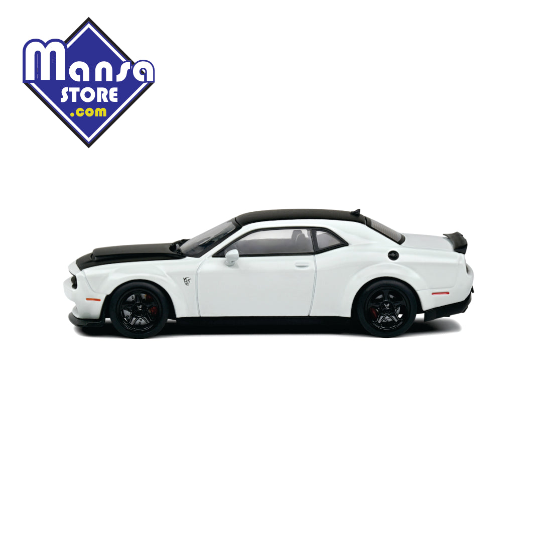 Dodge Challenger Demon 2018 escala1:43 – Miniatura Colecionável Premium de um Muscle Car Extremo Americano!
