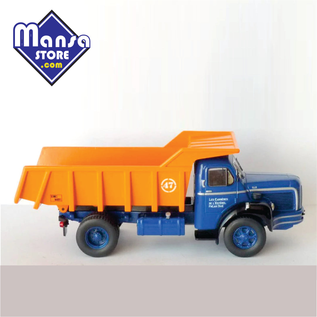 Berliet GLM 10 Dump Truck 1953, escala 1:43 – Caminhão Basculante Clássico em Metal!