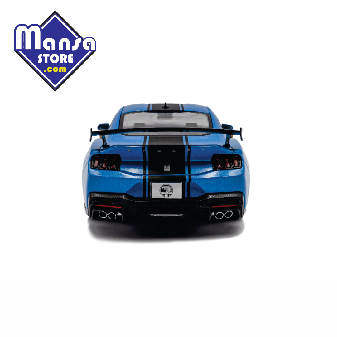 Shelby Mustang Super Snake 2025 Azul, escala 1:18 – Miniatura Premium em Metal com Portas Funcionais!
