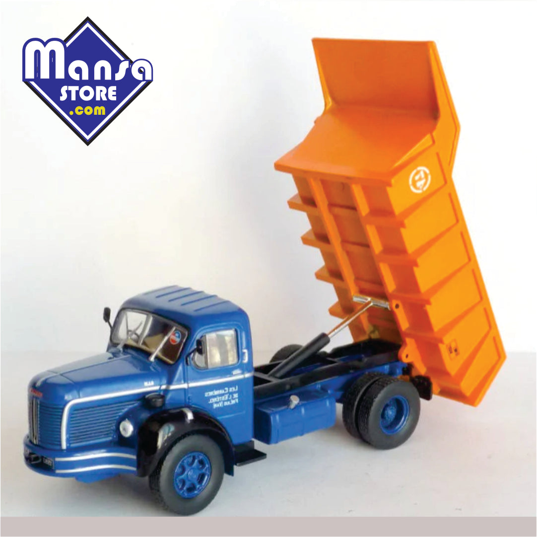 Berliet GLM 10 Dump Truck 1953, escala 1:43 – Caminhão Basculante Clássico em Metal!