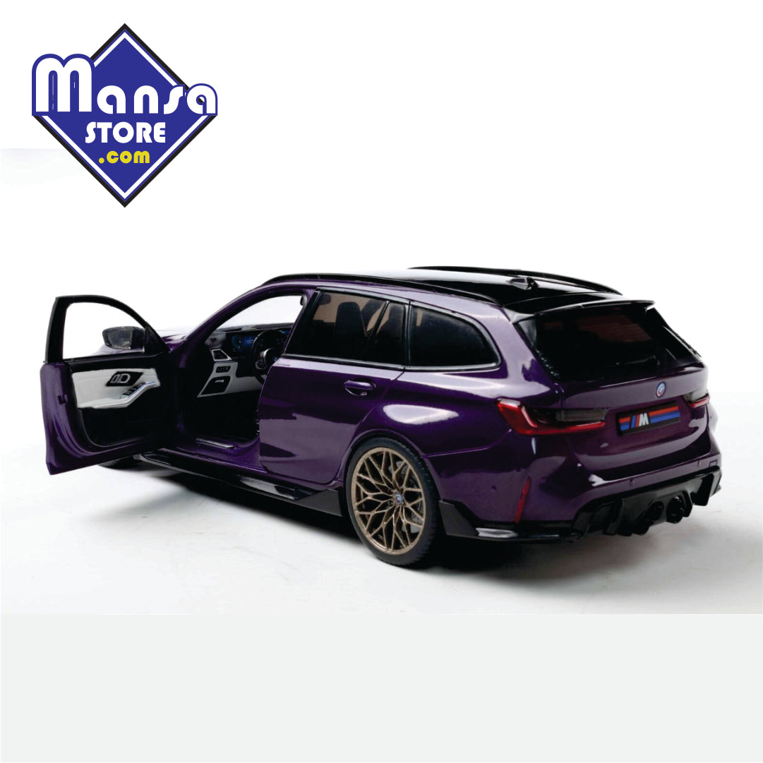 BMW M3 (G81) Performance Parts 2024, escala 1:18 – Miniatura Premium em Diecast com Portas Funcionais!