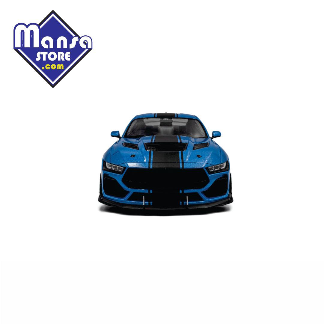 Shelby Mustang Super Snake 2025 Azul, escala 1:18 – Miniatura Premium em Metal com Portas Funcionais!