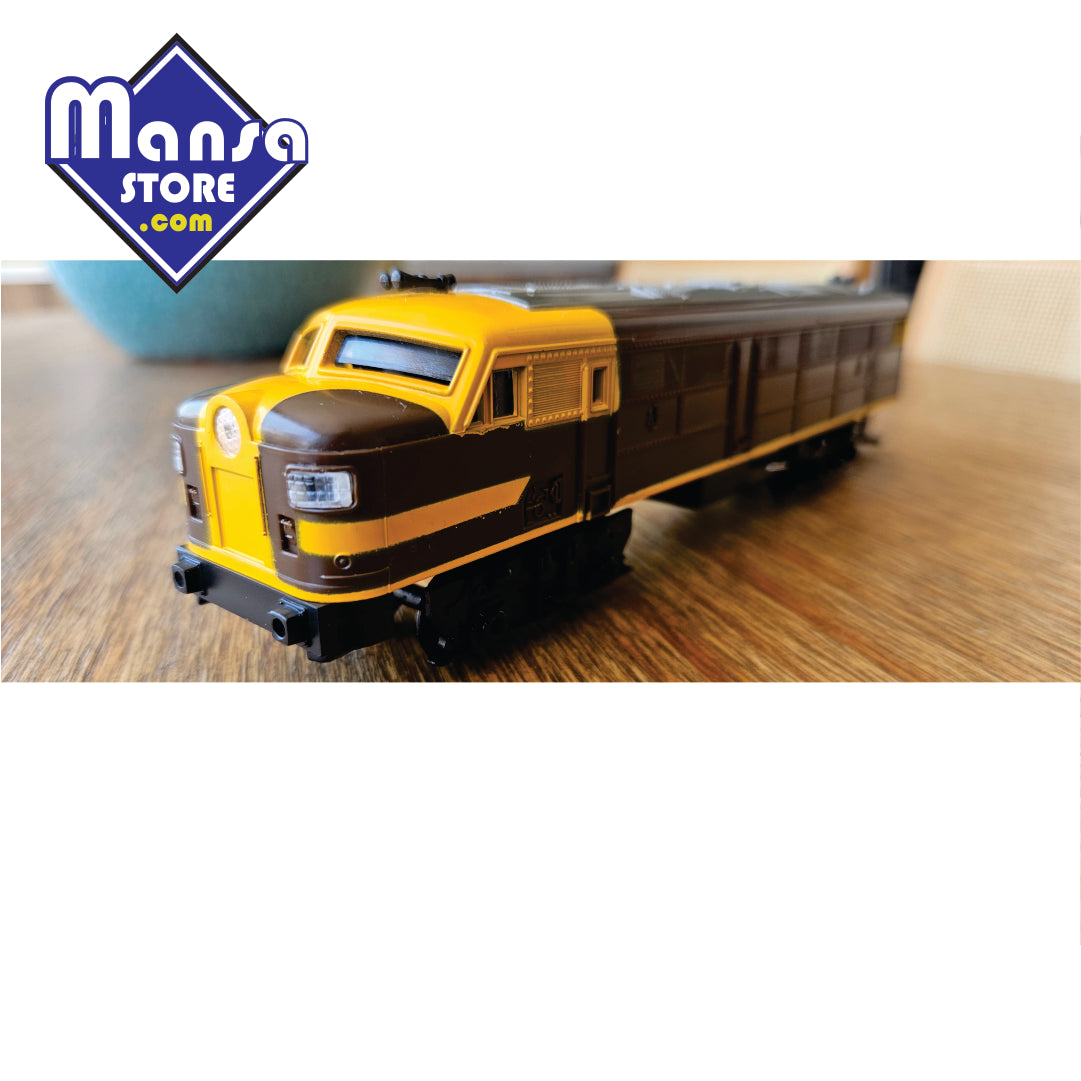 Locomotiva Alco Geyper marrom rara e impecável.