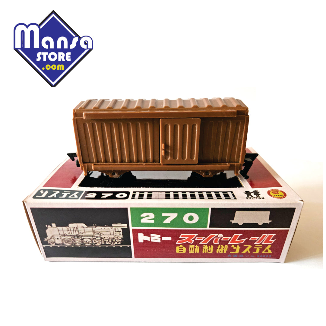 Vagão Box Marrom da linha Tomy Super Rail - Item extremamente raro e exclusivo!