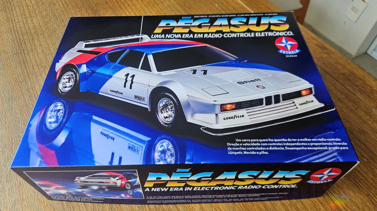 Tampa Reprodução para o Pegasus Prata Estrela - Carrinho de controle remoto que marcou os anos 80