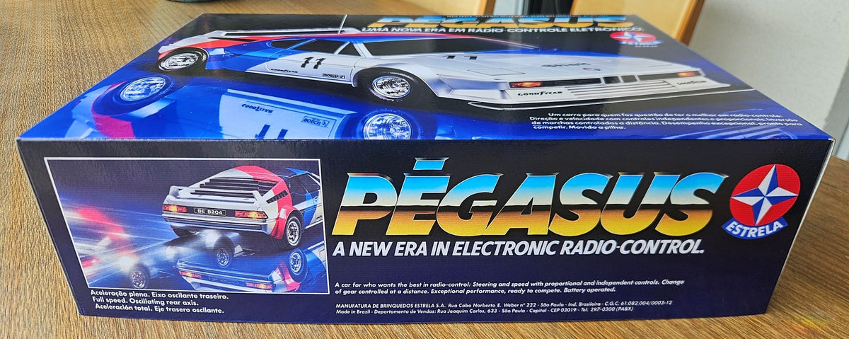 Tampa Reprodução para o Pegasus Prata Estrela - Carrinho de controle remoto que marcou os anos 80