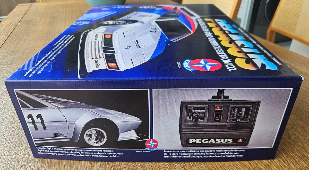 Tampa Reprodução para o Pegasus Prata Estrela - Carrinho de controle remoto que marcou os anos 80