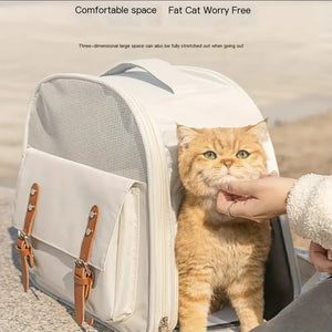 Mochila de ombro para transporte de gato de estimação