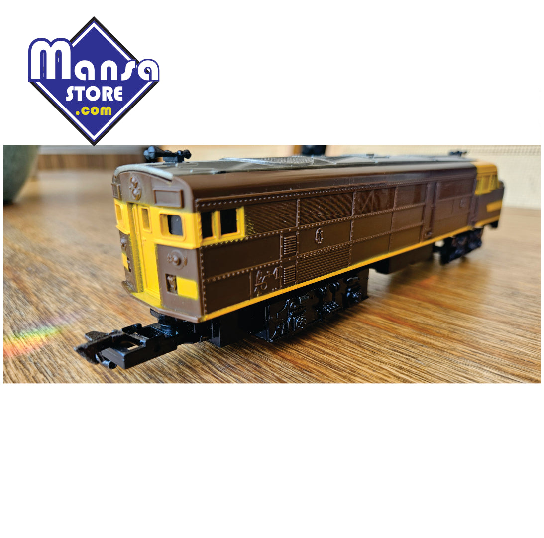 Locomotiva Alco Geyper marrom rara e impecável.