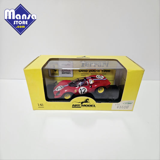 Miniatura 1:43 Ferrari Dino 206 S #12 Nürburgring 1966 Art Model ART031 - Item usado em excelente estado.