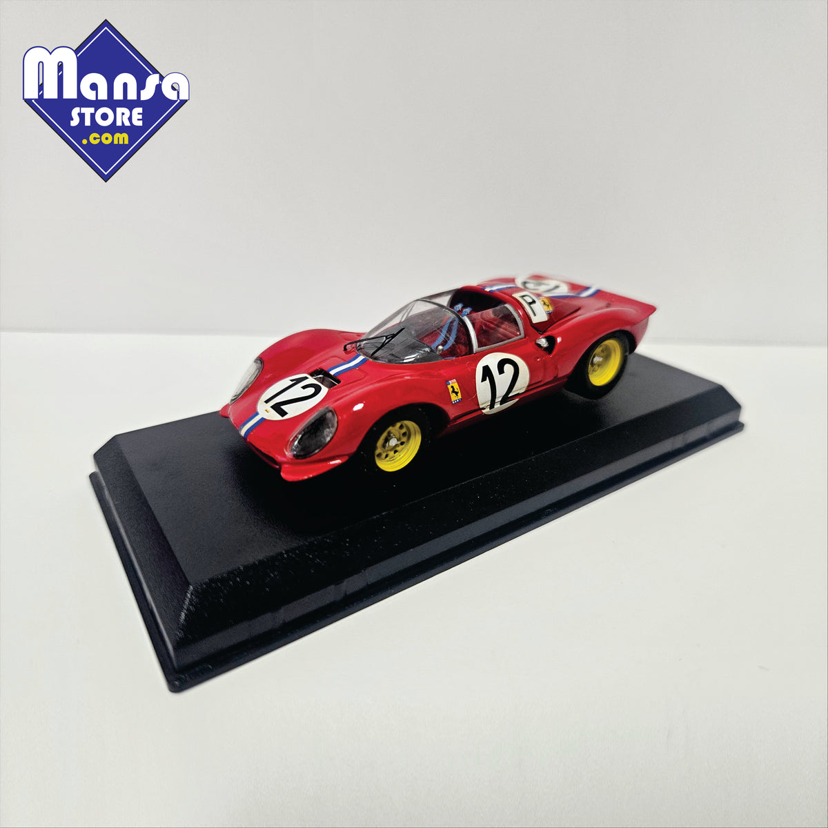 Miniatura 1:43 Ferrari Dino 206 S #12 Nürburgring 1966 Art Model ART031 - Item usado em excelente estado.