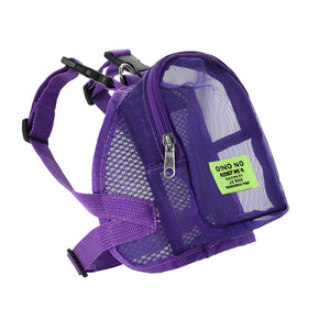 Mochila dog respirável para pets pequenos e médios.