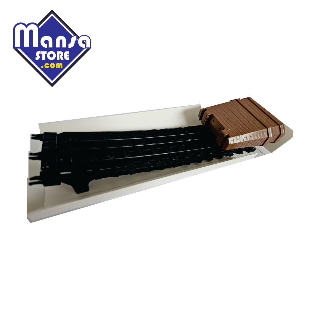Kit de trilhos "Aclive e Declive" com 2 pilares Tomy Super Rail Black Ferrorama