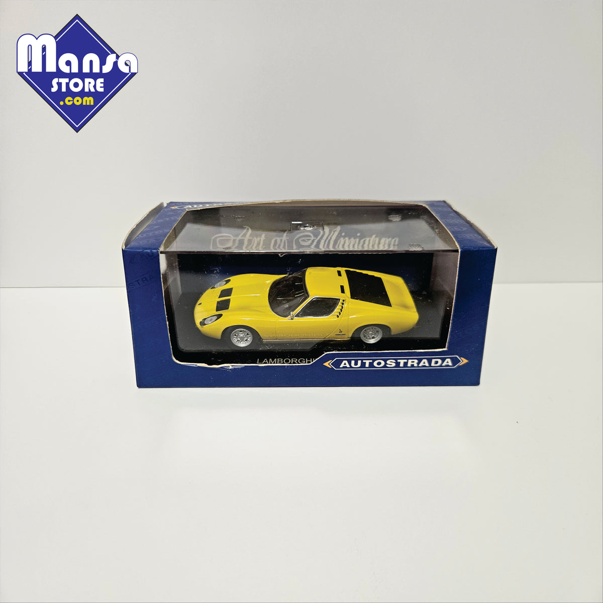 Miniatura 1:43 Lamborghini Miura Amarela Autostrada TZ-01022 - Item usado em excelente estado